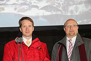 SWM Geschäftsführer Dr. Florian Bieberach und Olympiapark Geschäftsführer Ralph Huber (©Foto: Martin Schmitz)